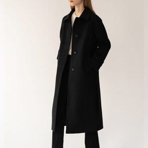 Regal Cashmere Black Long Coat